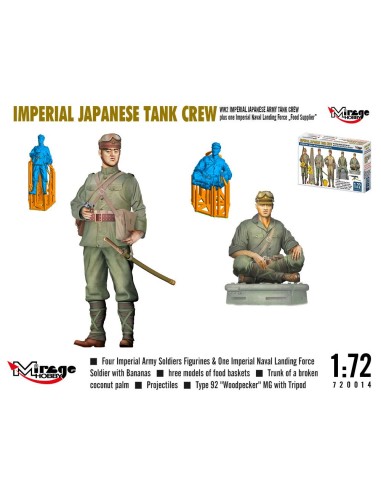 WW2 IMPERIAL JAPANESE TANK CREW + one Imperial Naval Landing Force Food Supplier 