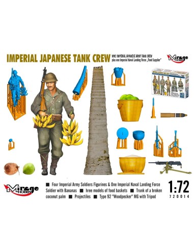 WW2 IMPERIAL JAPANESE TANK CREW + one Imperial Naval Landing Force Food Supplier 