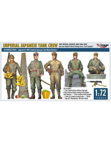 WW2 IMPERIAL JAPANESE TANK CREW + one Imperial Naval Landing Force Food Supplier 