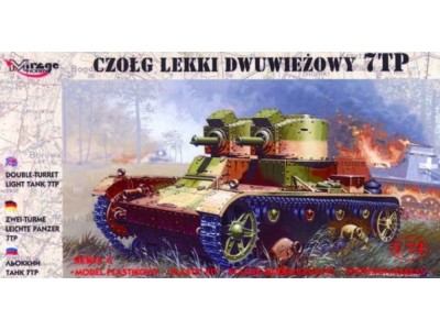 Leichter Panzer 7 TP mit Zwillingsturm 