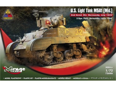 U.S.Light Tank M5A1 (Mid) 2nd Armd.Div.N 