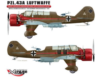 PZL.43A Luftwaffe Germ.Vers. MIELEC 1940 