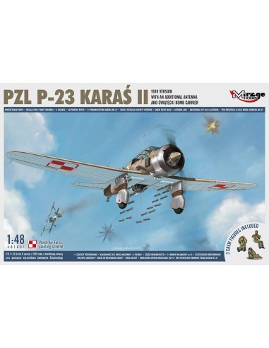 PZL P-23 KARAS II,1939 Version with an Additional Antenna 