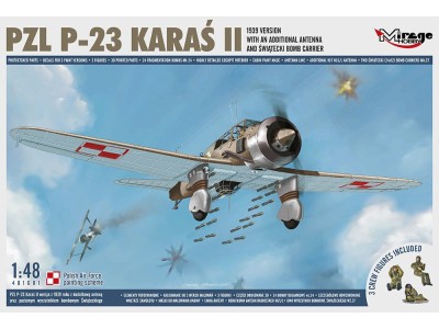 PZL P-23 KARAS II,1939 Version with an Additional Antenna 