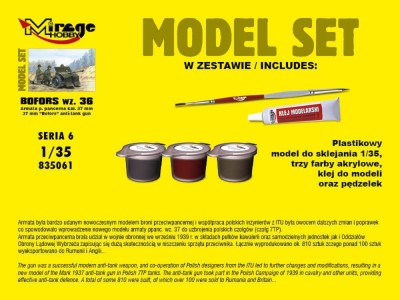 37mm BOFORS wz 36 anti tank gun(ModelSet 