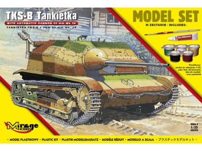 Tankette TKS-B(w/automatic cannon 20mm Mk.38) (Model Set) 