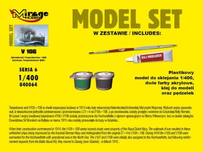 V 106 German WWI Torpedo Ship(Model Set 
