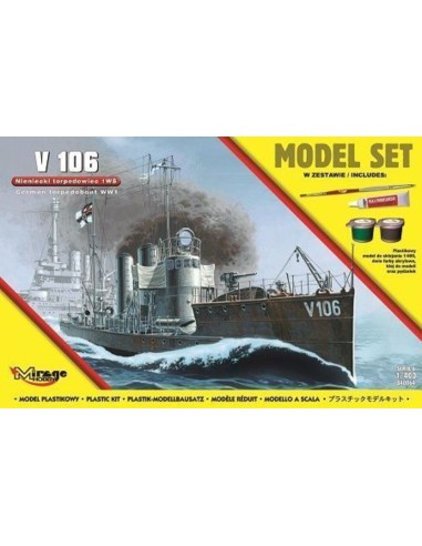 V 106 German WWI Torpedo Ship(Model Set 