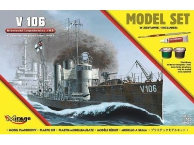V 106 German WWI Torpedo Ship(Model Set 