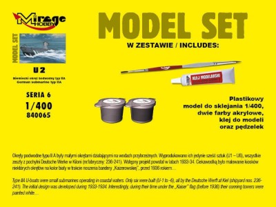 U2(German Submarine WWII typeIIA(ModelSe 
