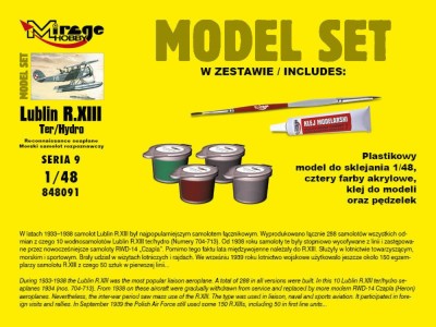 Lublin R.XIII Ter/Hydro Reconnaissance s seaplane (Model Set) 