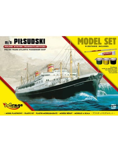 m/s PILSUDSKI(Trans-Atlantic Passenger S Ship)(Model Set) 