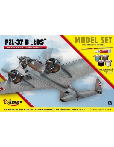 PZL-37 B Los (Polish Bomber Aircraft) Model Set 
