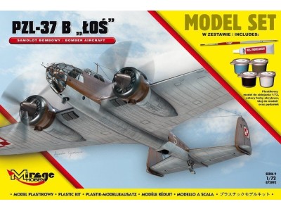 PZL-37 B Los (Polish Bomber Aircraft) Model Set 
