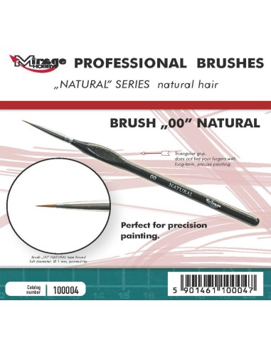 MIRAGE BRUSH NATURAL SIZE 00 