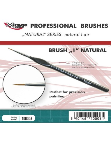 MIRAGE BRUSH NATURAL SIZE 1 