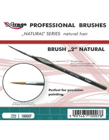 MIRAGE BRUSH NATURAL SIZE 2 