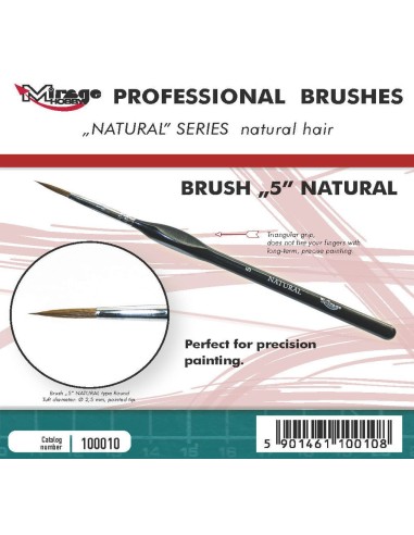 MIRAGE BRUSH NATURAL SIZE 5 