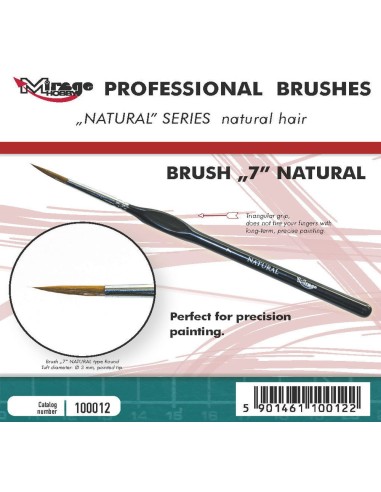 MIRAGE BRUSH NATURAL SIZE 7 