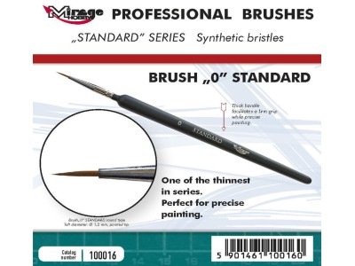 MIRAGE BRUSH STANDARD SIZE 0 