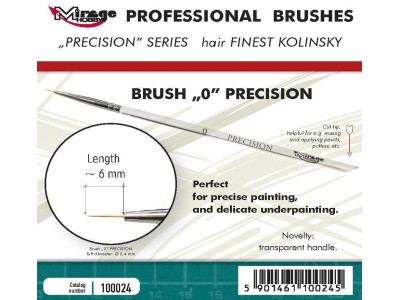 MIRAGE BRUSH PRECISION KOLINSKY SIZE 0 