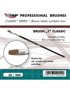 MIRAGE BRUSH FLAT HIGH QUALITY CLASSIC SERIES 1 size 1 
