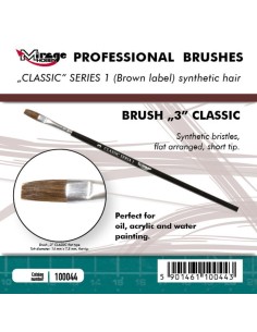 MIRAGE BRUSH FLAT HIGH QUALITY CLASSIC SERIES 1 size 3 