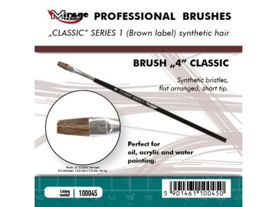 MIRAGE BRUSH FLAT HIGH QUALITY CLASSIC SERIES 1 size 4 