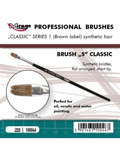 MIRAGE BRUSH FLAT HIGH QUALITY CLASSIC SERIES 1 size 5 