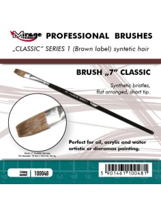 MIRAGE BRUSH FLAT HIGH QUALITY CLASSIC SERIES 1 size 7 