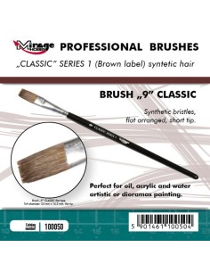 MIRAGE BRUSH FLAT HIGH QUALITY CLASSIC SERIES 1 size 9 