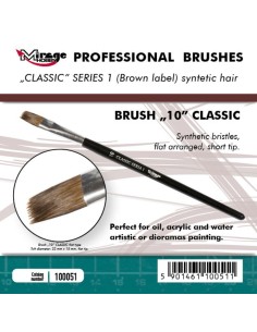 MIRAGE BRUSH FLAT HIGH QUALITY CLASSIC SERIES 1 size 10 