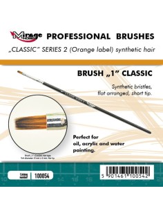 MIRAGE BRUSH FLAT HIGH QUALITY CLASSIC SERIES 2 size 1 