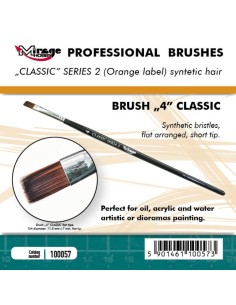 MIRAGE BRUSH FLAT HIGH QUALITY CLASSIC SERIES 2 size 4 