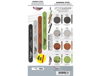 MIRAGE SANDING STICK OPTIMAL SET [4pcs/8 STAGES] 