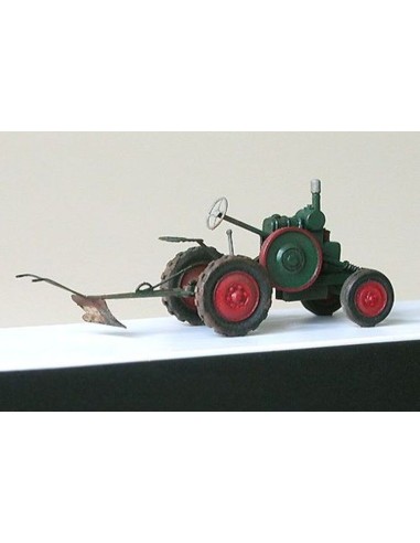 Tractor Svoboda with plow year1937 
