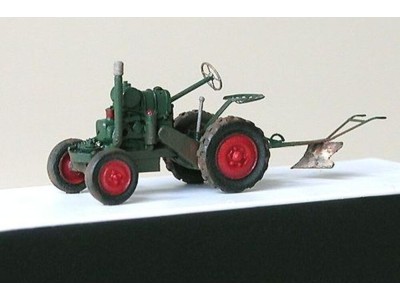 Tractor Svoboda with plow year1937 