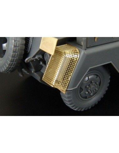 Sd Kfz 232 exhaust shroud mesh and silencer 