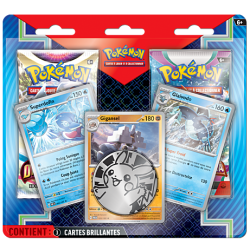2 BOOSTER PACK POKEMON + PIECE + 3 CARTES BRILLANTE