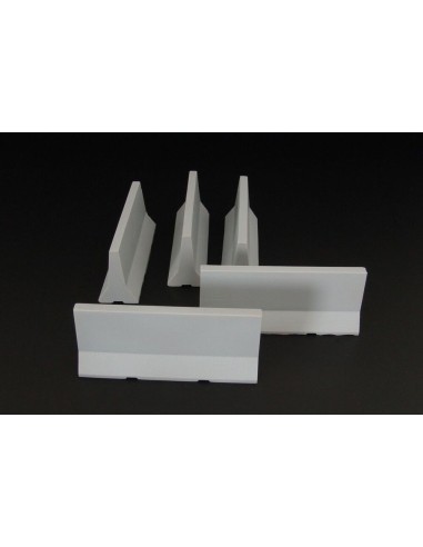 Modern concrete road barriers 