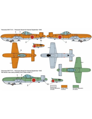 Yokosuka Ohka MXY7-K1 trainer 