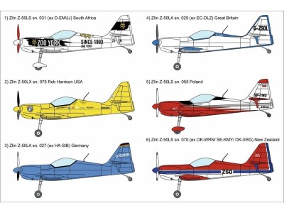 ZLIN Z-50  WORLDWIDE USERS 