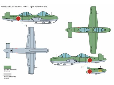 Yokosuka Ohka MXY7-K1 KAI (two seats) 