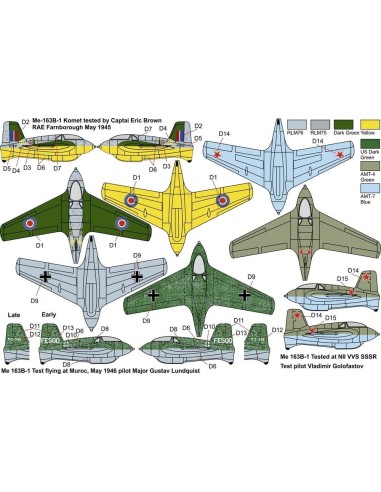 Me-163B KOMET  War prizes“ 