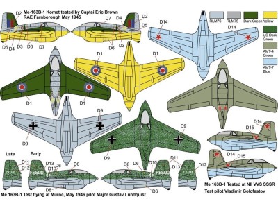 Me-163B KOMET  War prizes“ 