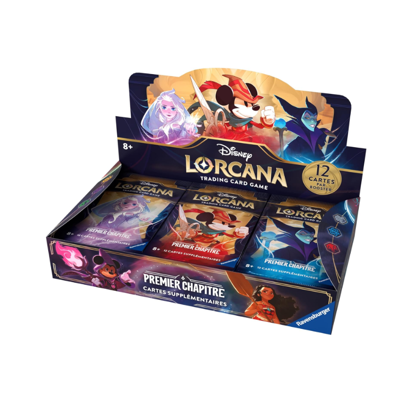 Disney Lorcana Chapitre 1 VF : display 24 boosters sortie 23 aout 2024