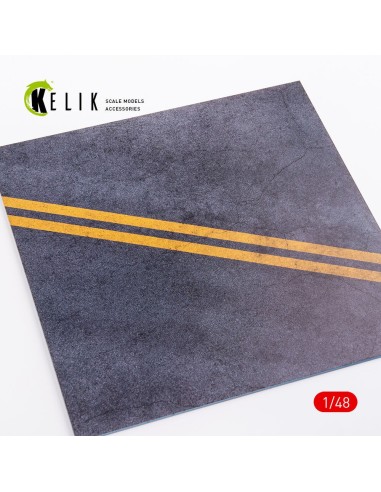 Asphalt Road for drones or any - Acrylic 3 mm (240 x 240 mm) (410 g) 