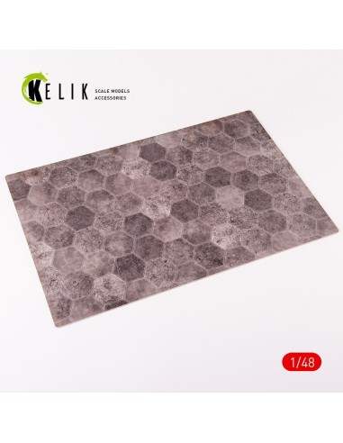 Soviet hexagonal plates 1930-1960 (Runways up to 1000 m, Taxiways, parkings - 1) - Acrylic 3 mm (410 x 270 mm) (410 g) 