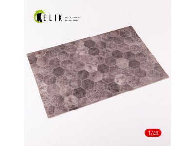 Soviet hexagonal plates 1930-1960 (Runways up to 1000 m, Taxiways, parkings - 1) - Acrylic 3 mm (410 x 270 mm) (410 g) 