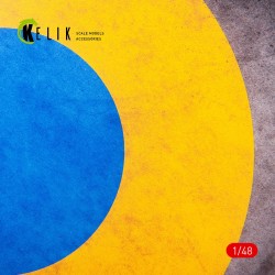 Ukraine Roundel Glory to Defenders - Acrylic 3 mm (240 x 240 mm) (190g) (1/72 - 1/48) 